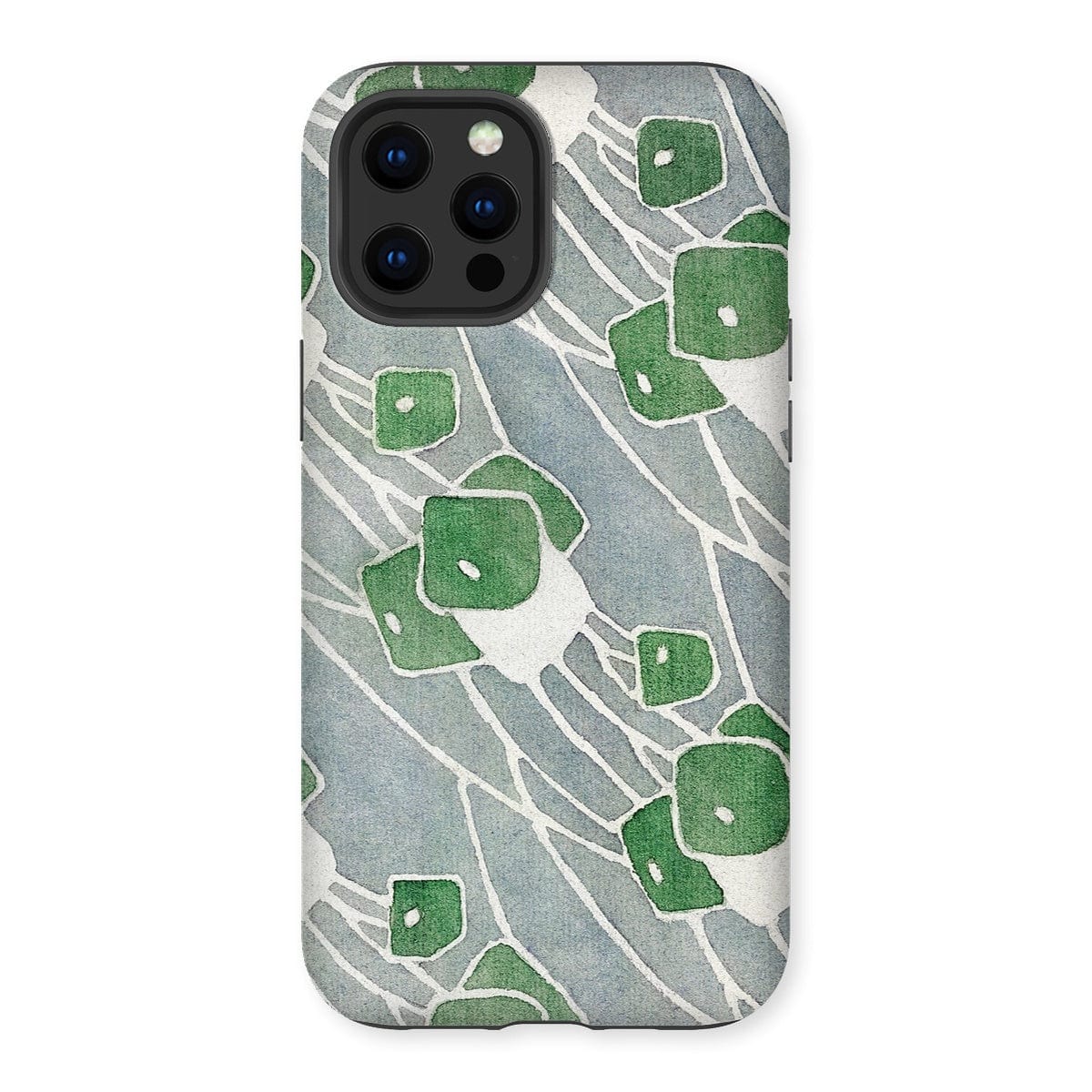 Casezest Mobile Phone Case for iPhone 12 Pro Max / Matte Overbeck Green Geometric Design