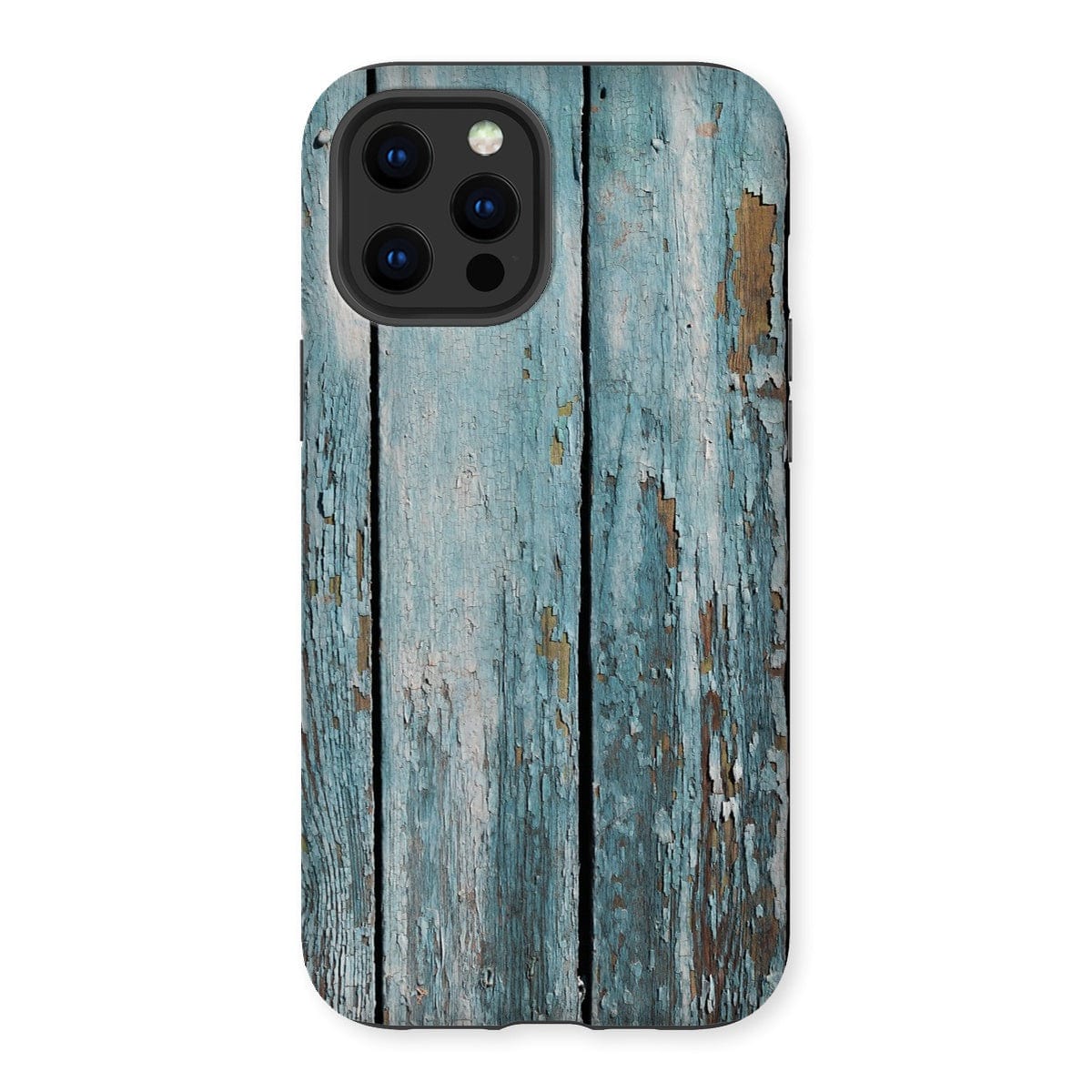 Casezest Mobile Phone Case for iPhone 12 Pro Max / Matte Peeling Blue Planks Design