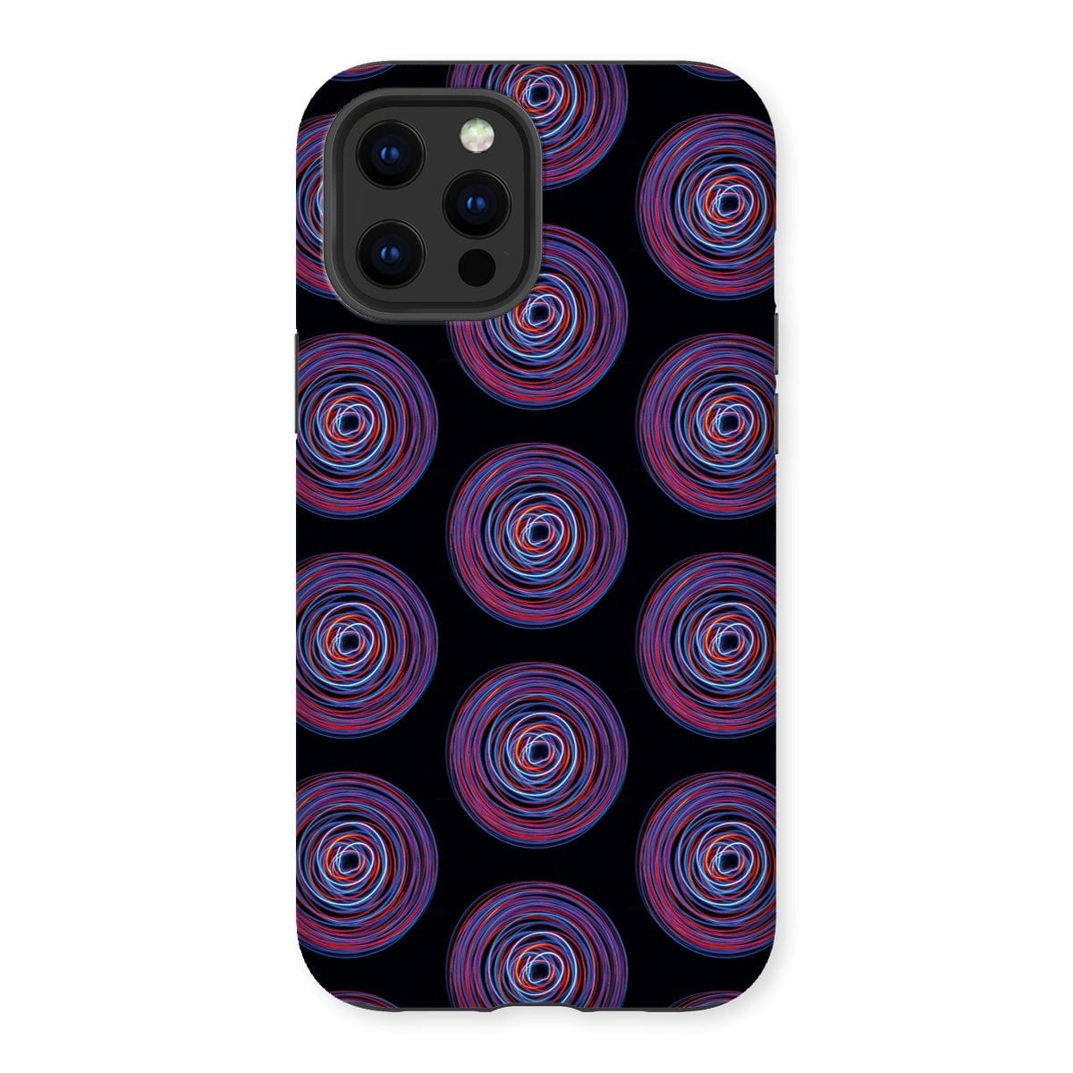 Casezest Mobile Phone Case for iPhone 12 Pro Max / Matte Purple Pink Circle Design