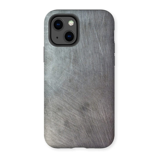 Casezest Mobile Phone Case for iPhone 13 / Matte Scratched Metal Design