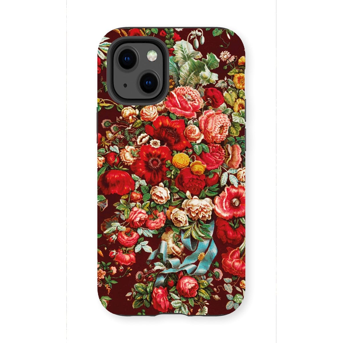 Casezest Mobile Phone Case for iPhone 13 Mini / Matte Chintz Bouquet Design