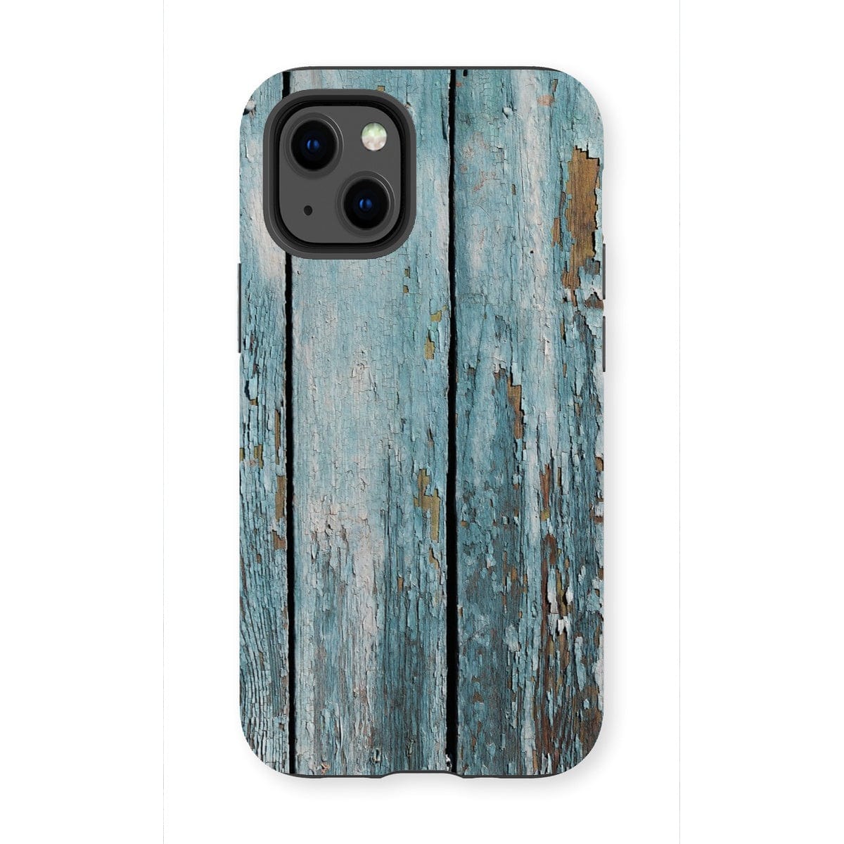 Casezest Mobile Phone Case for iPhone 13 Mini / Matte Peeling Blue Planks Design