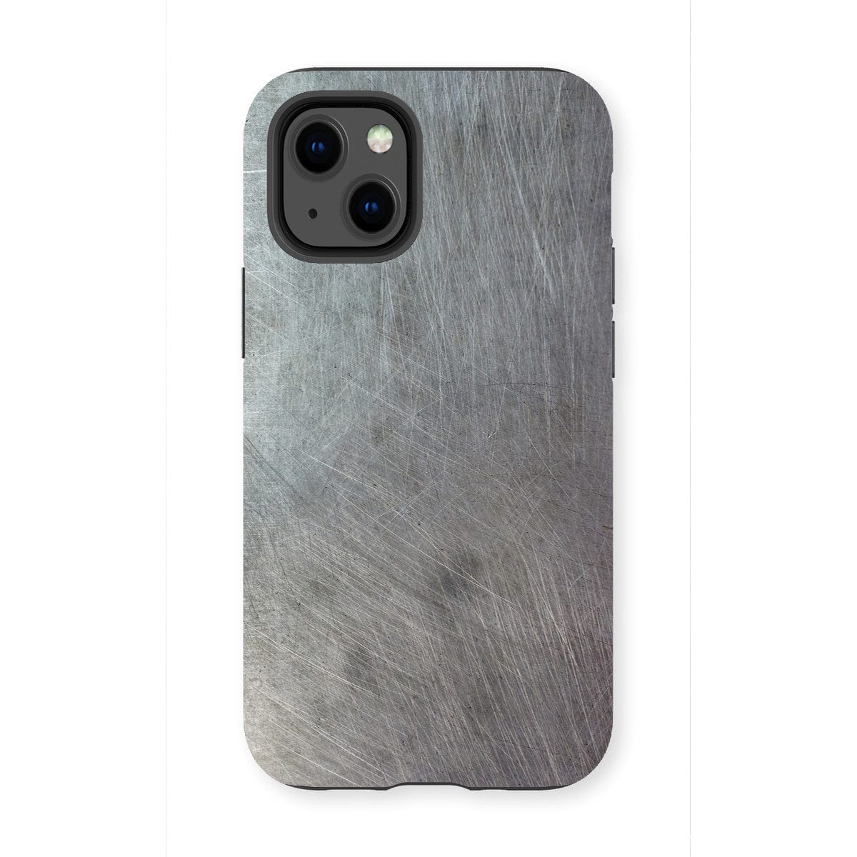 Casezest Mobile Phone Case for iPhone 13 Mini / Matte Scratched Metal Design