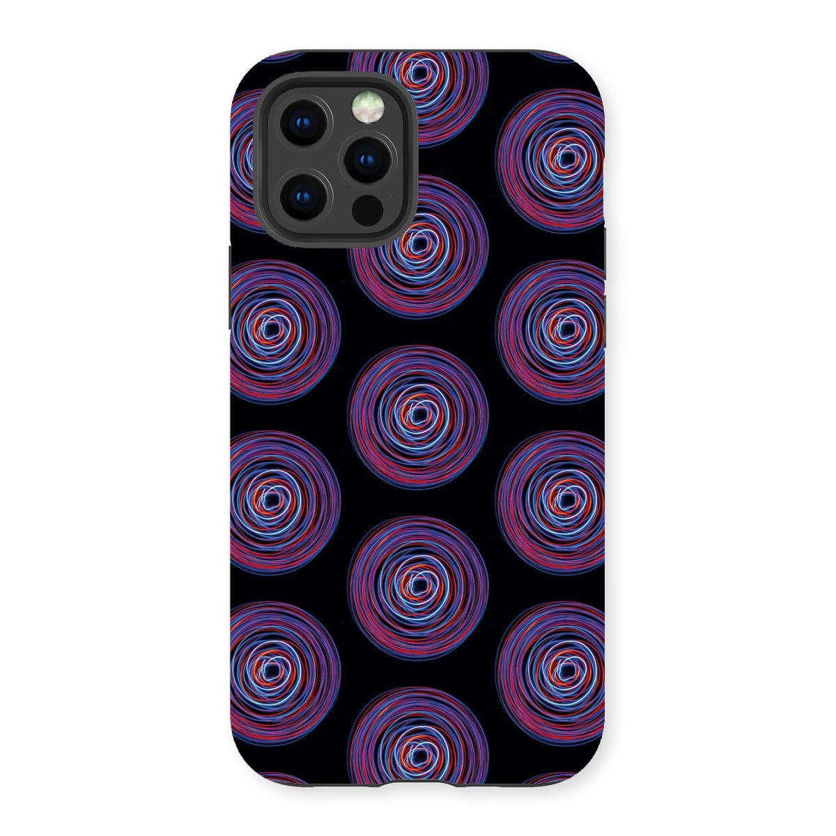 Casezest Mobile Phone Case for iPhone 13 Pro / Matte Purple Pink Circle Design