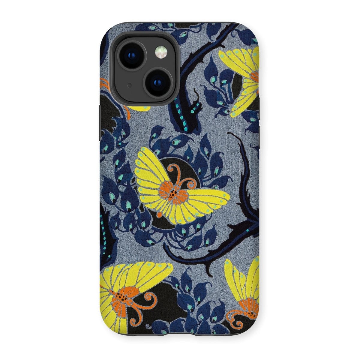 Casezest Mobile Phone Case for iPhone 14 / Matte Séguy Butterfly Design