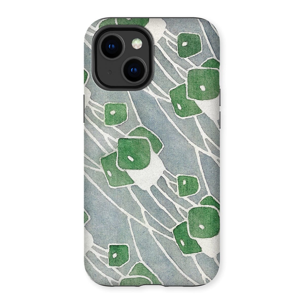 Casezest Mobile Phone Case for iPhone 14 Plus / Matte Overbeck Green Geometric Design