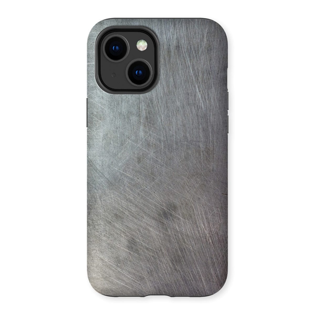 Casezest Mobile Phone Case for iPhone 14 Plus / Matte Scratched Metal Design