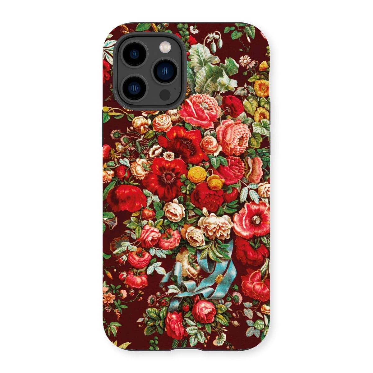 Casezest Mobile Phone Case for iPhone 14 Pro / Matte Chintz Bouquet Design