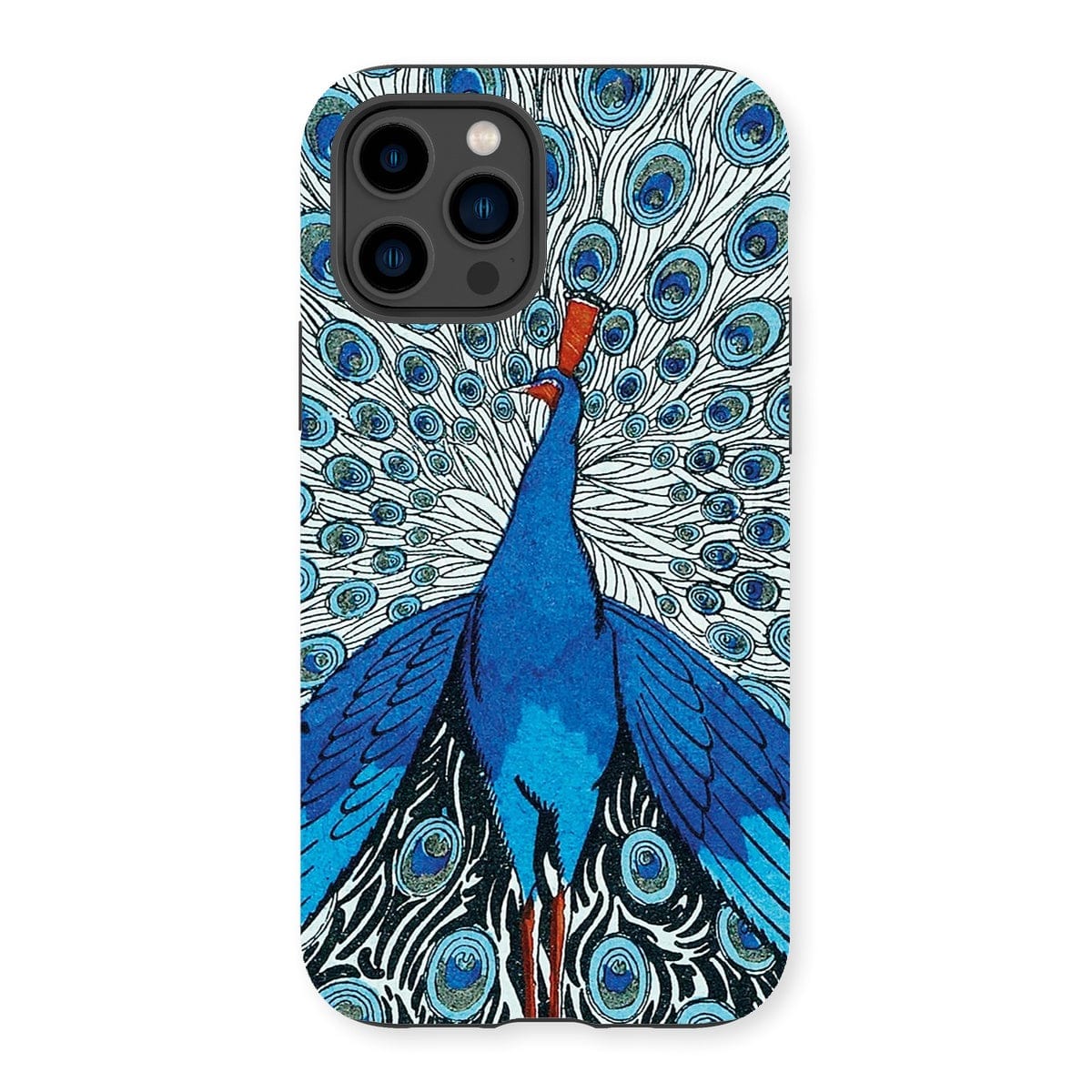 Casezest Mobile Phone Case for iPhone 14 Pro / Matte Fancy Peacock Design