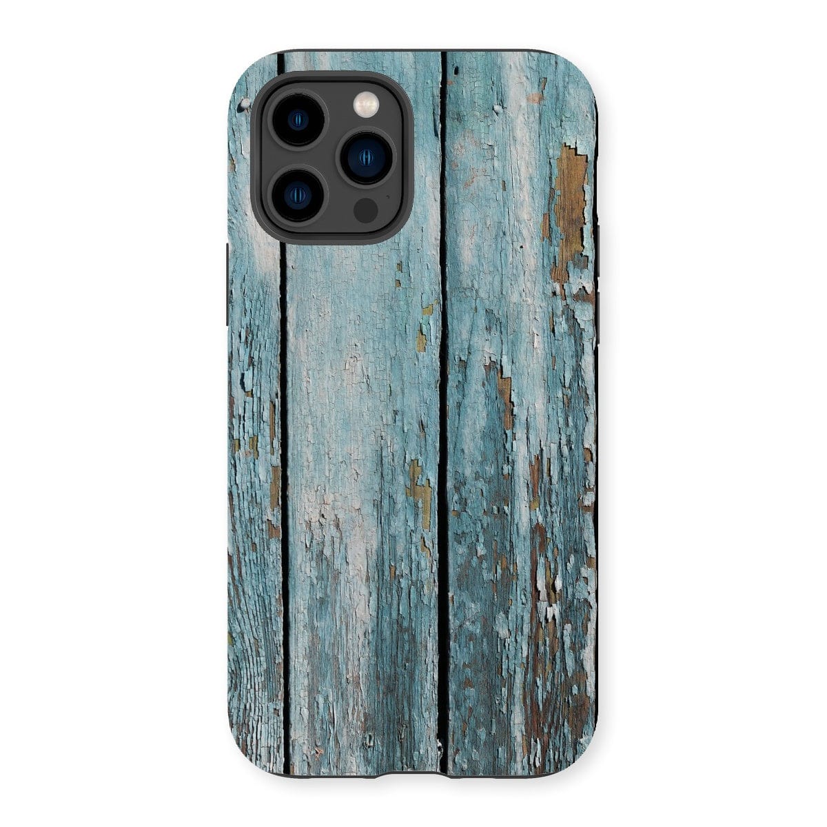 Casezest Mobile Phone Case for iPhone 14 Pro / Matte Peeling Blue Planks Design