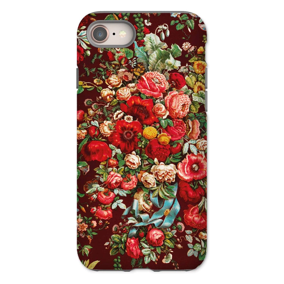 Casezest Mobile Phone Case for iPhone 8 / Matte Chintz Bouquet Design