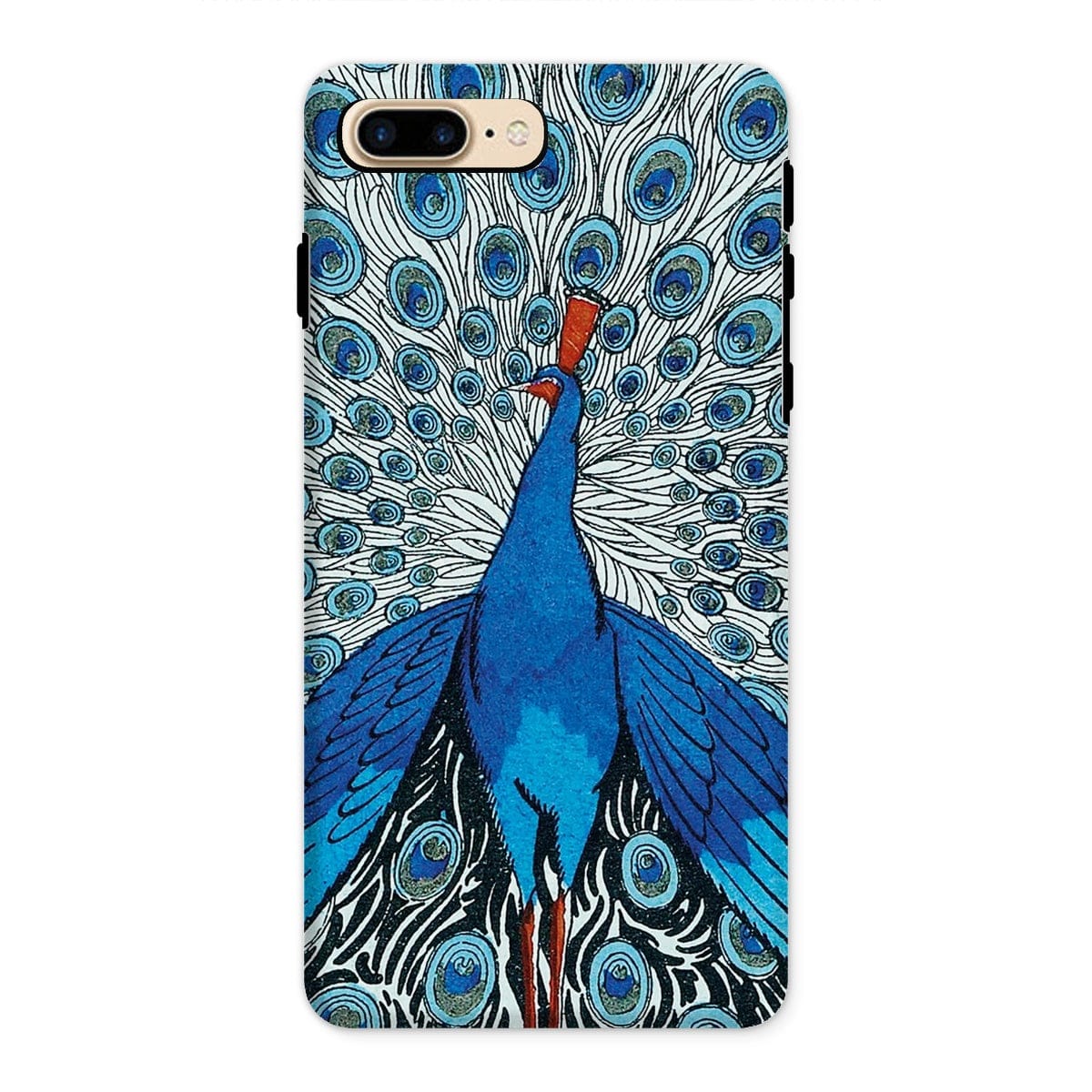 Casezest Mobile Phone Case for iPhone 8 Plus / Matte Fancy Peacock Design