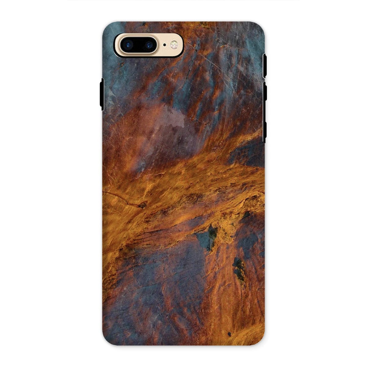 Casezest Mobile Phone Case for iPhone 8 Plus / Matte Golden Rock Design