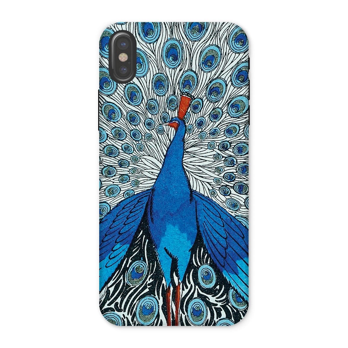 Casezest Mobile Phone Case for iPhone X / Matte Fancy Peacock Design