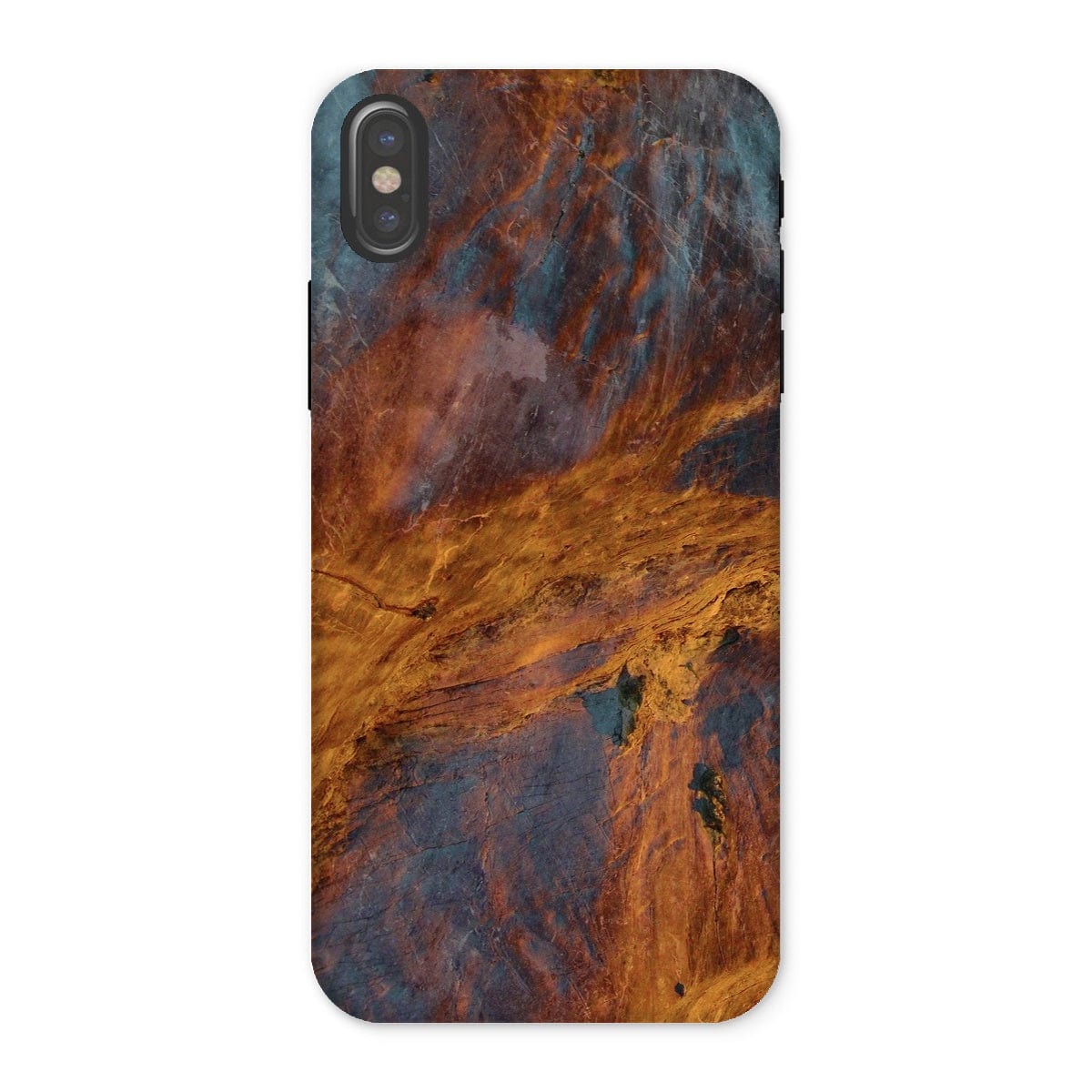 Casezest Mobile Phone Case for iPhone X / Matte Golden Rock Design