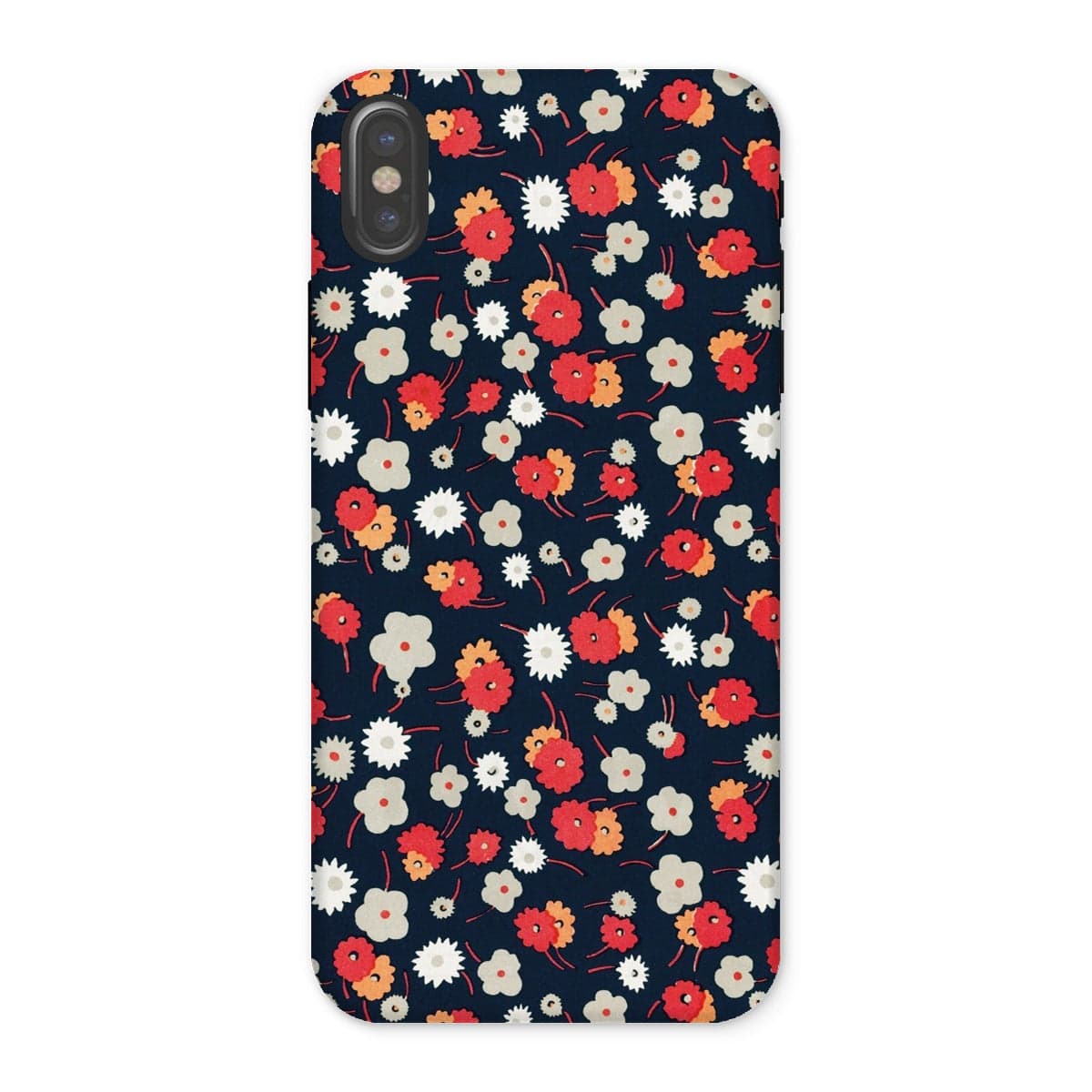 Casezest Mobile Phone Case for iPhone X / Matte Goy Flowers Design