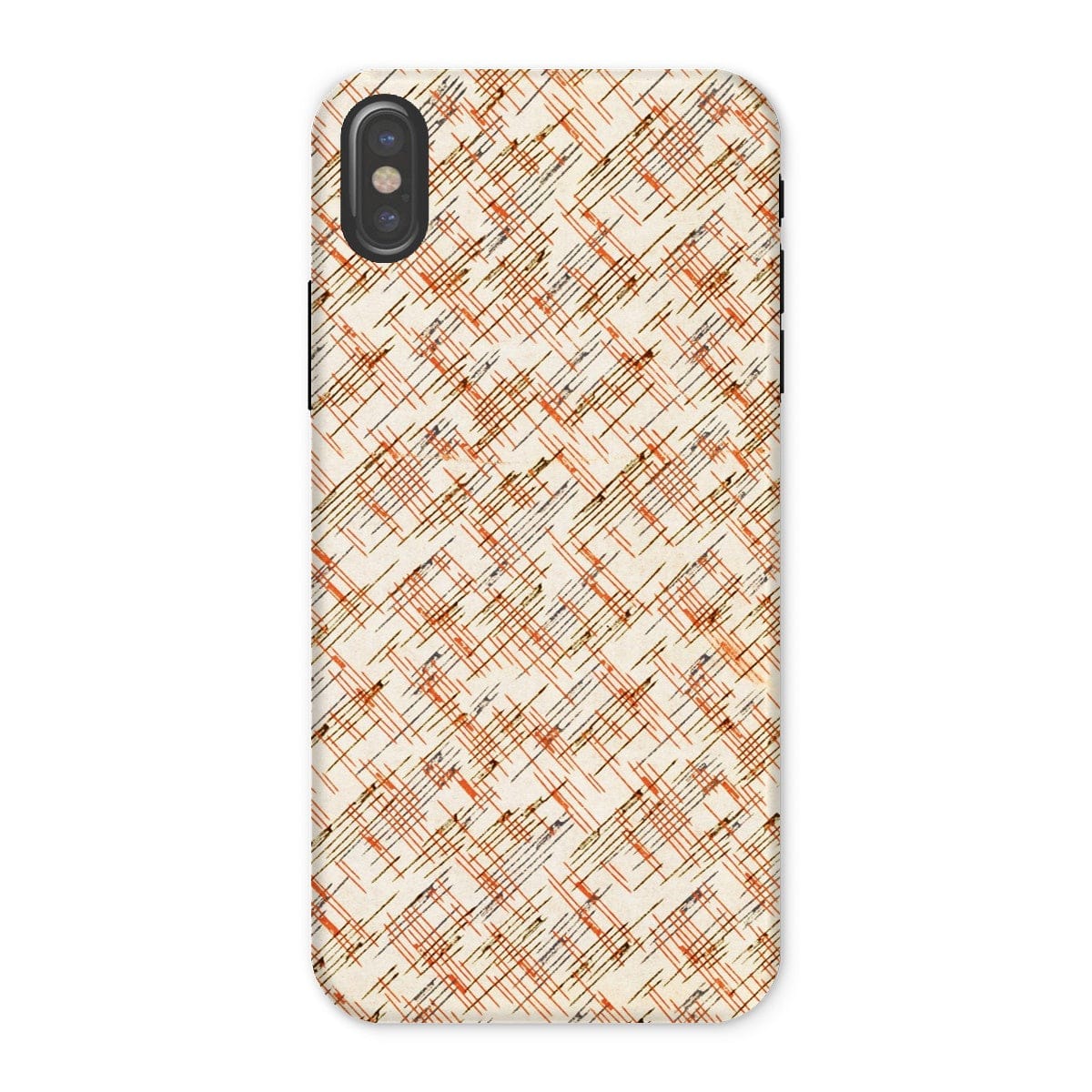 Casezest Mobile Phone Case for iPhone X / Matte Petri Lines Design