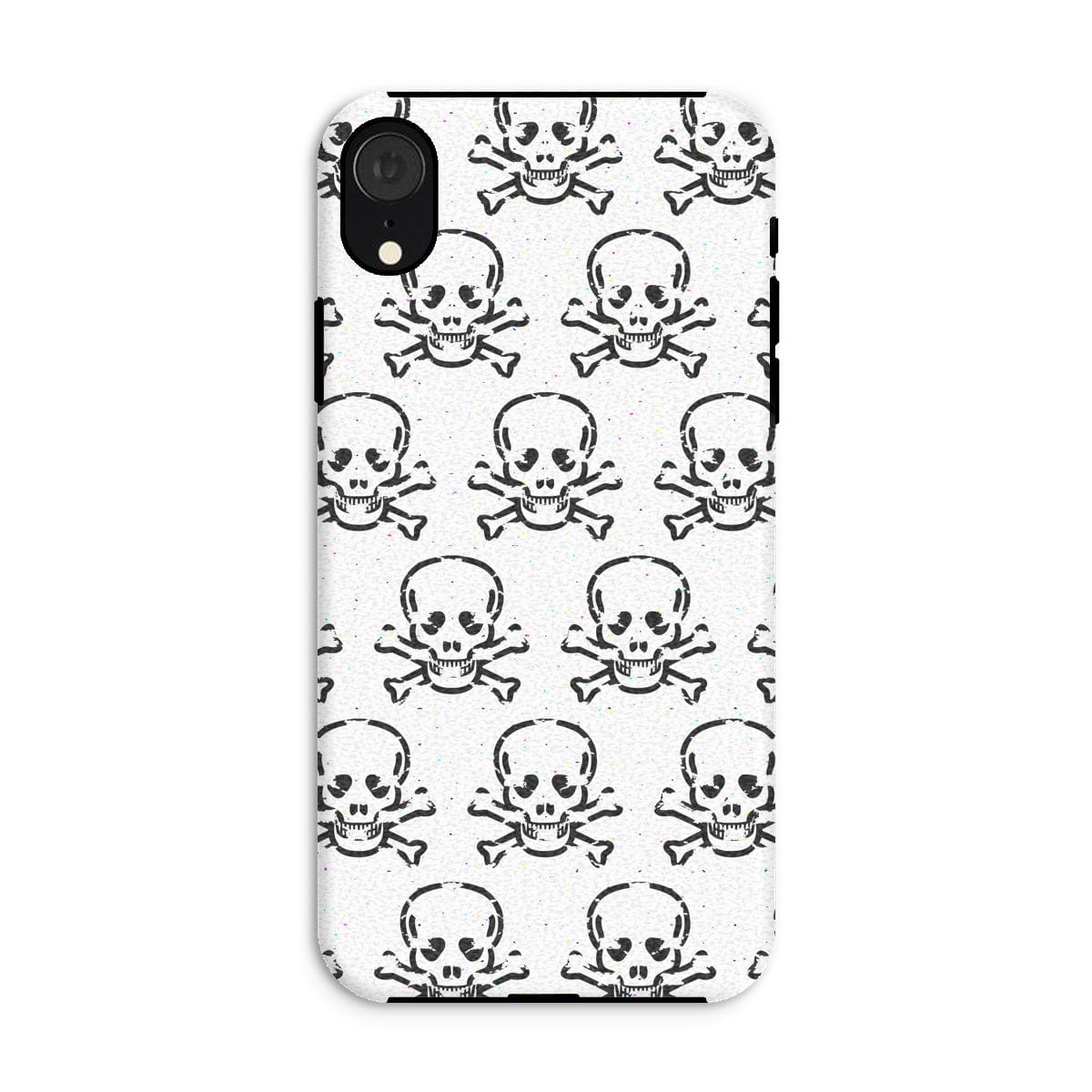 Casezest Mobile Phone Case for iPhone XR / Matte Halftone Skull Design