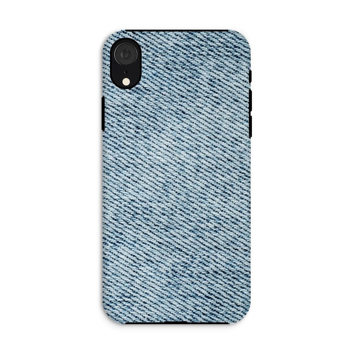 Casezest Mobile Phone Case for iPhone XR / Matte Light Blue Denim Design