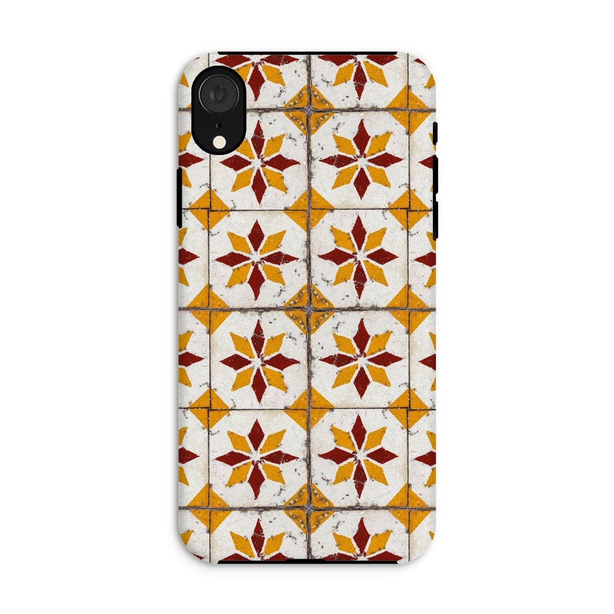 Casezest Mobile Phone Case for iPhone XR / Matte Old Starburst Tile Design