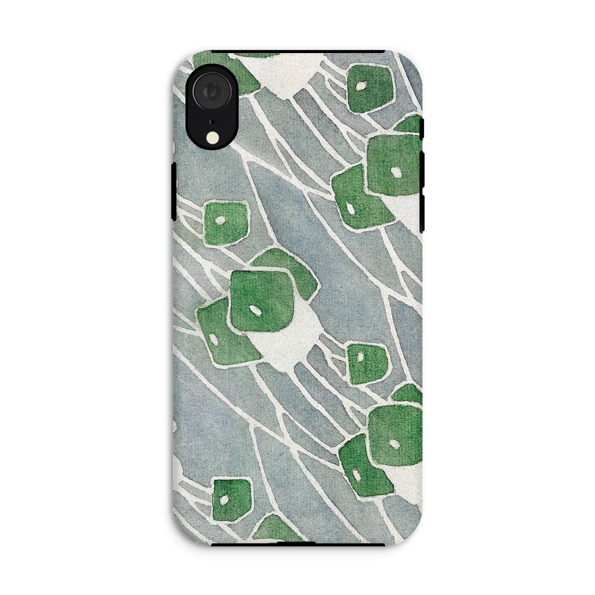 Casezest Mobile Phone Case for iPhone XR / Matte Overbeck Green Geometric Design