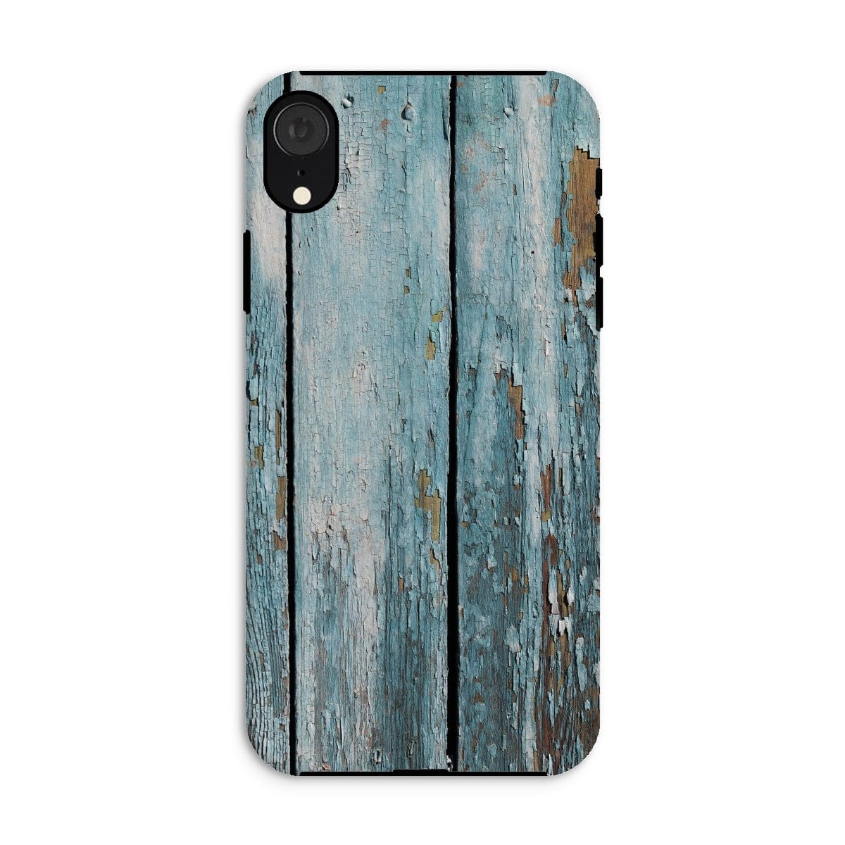 Casezest Mobile Phone Case for iPhone XR / Matte Peeling Blue Planks Design