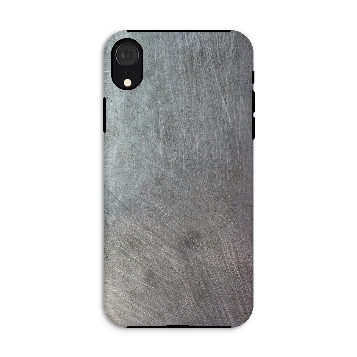 Casezest Mobile Phone Case for iPhone XR / Matte Scratched Metal Design