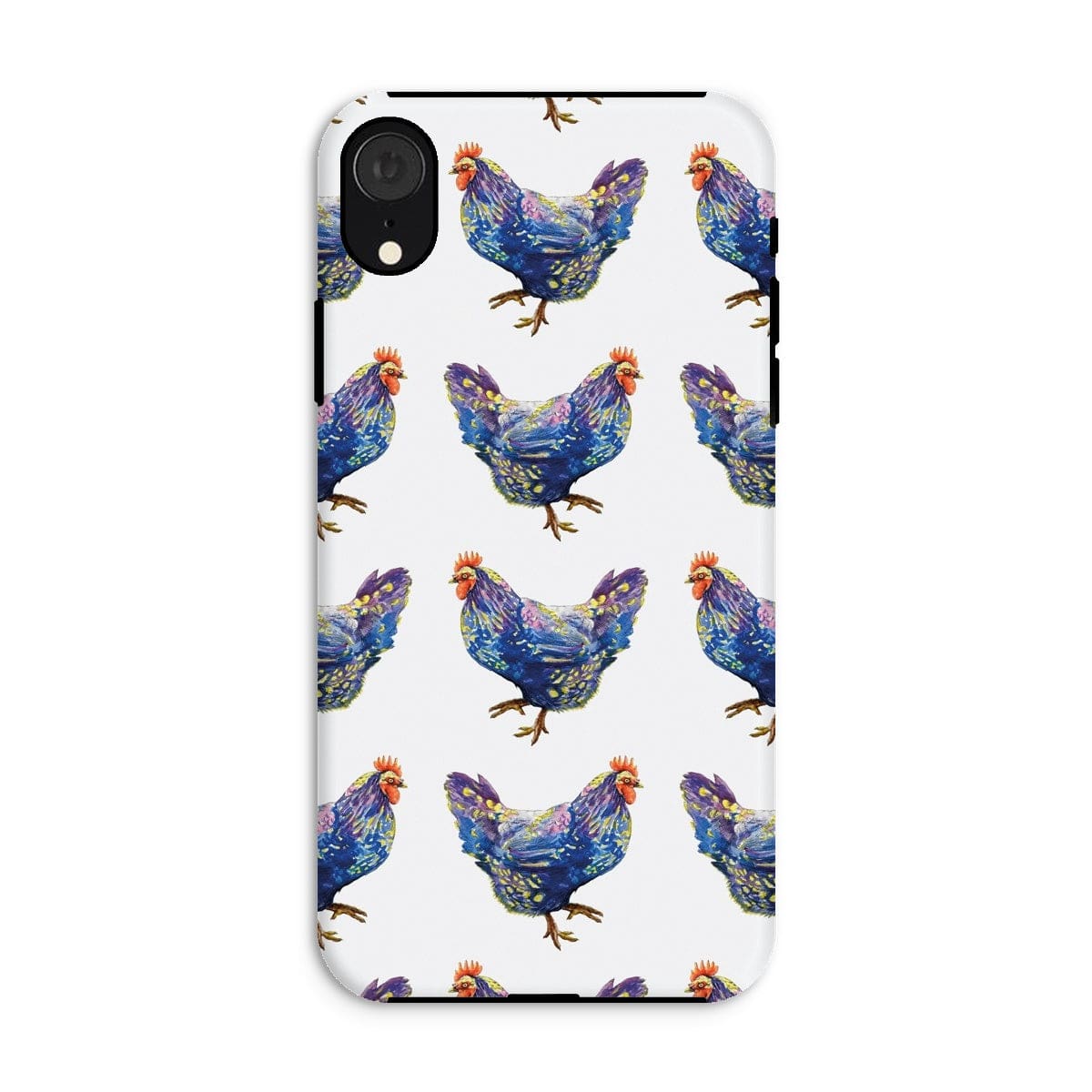 Casezest Mobile Phone Case for iPhone XR / Matte Strutting Blue Chicken Design