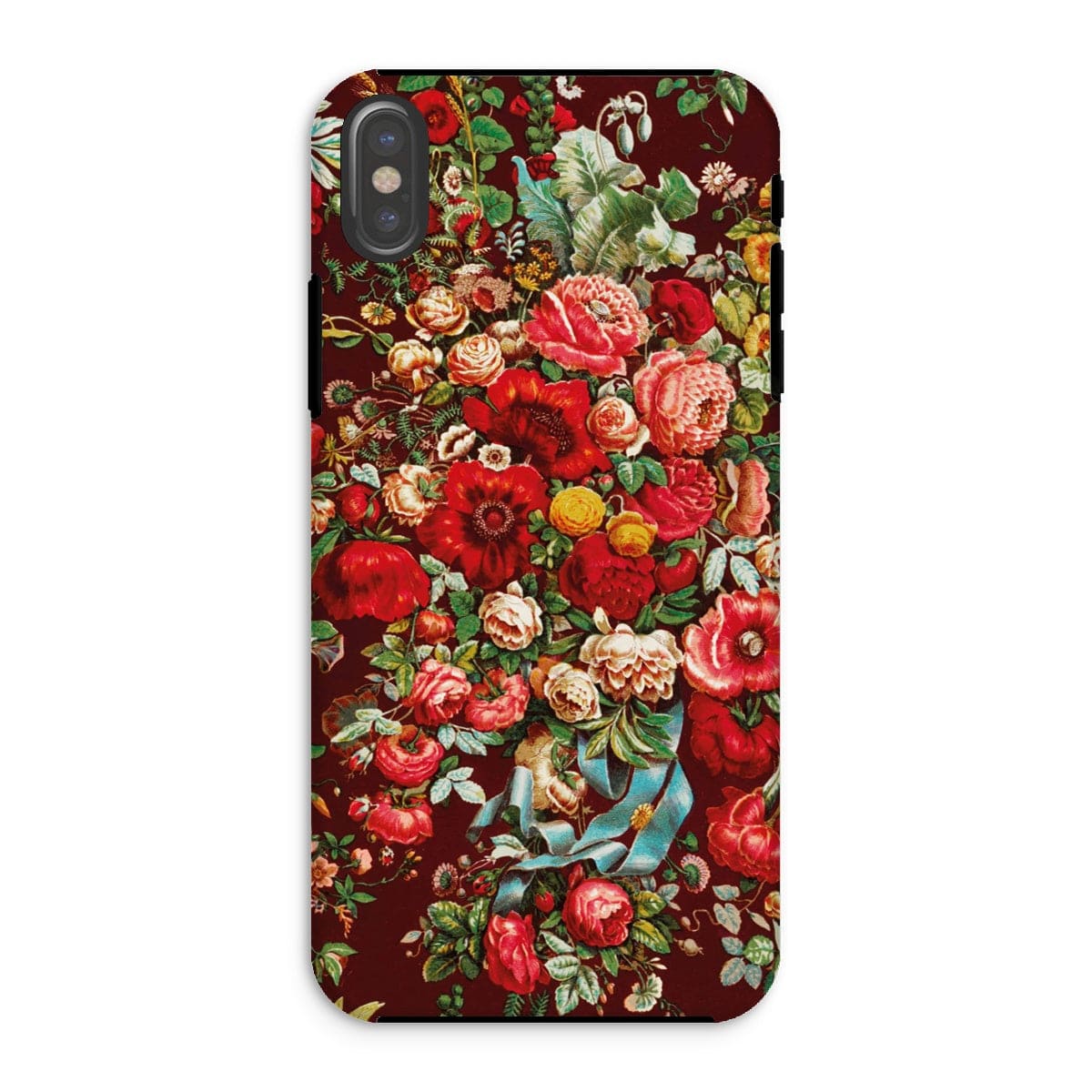 Casezest Mobile Phone Case for iPhone XS / Matte Chintz Bouquet Design