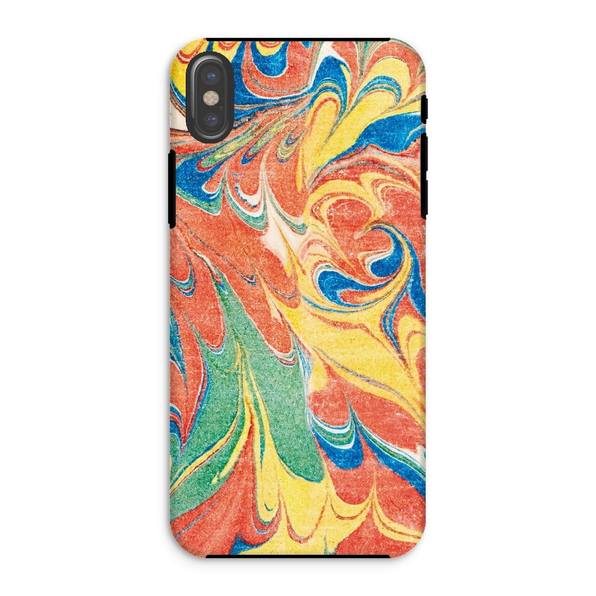 Casezest Mobile Phone Case for iPhone XS / Matte Faded Endpaper Design