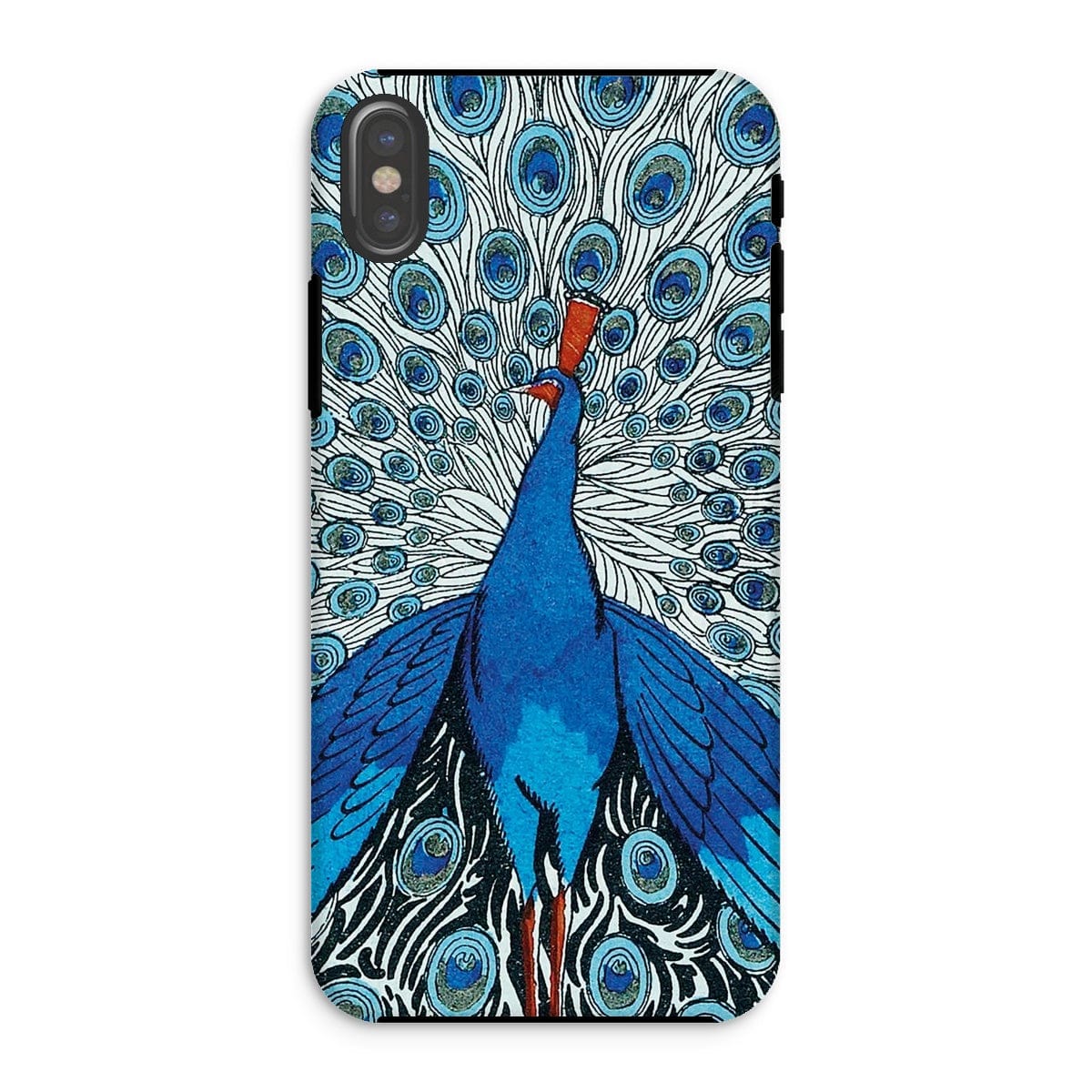 Casezest Mobile Phone Case for iPhone XS / Matte Fancy Peacock Design