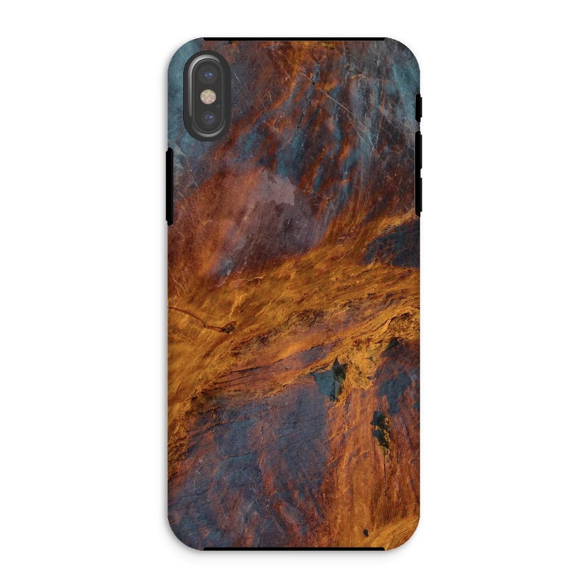 Casezest Mobile Phone Case for iPhone XS / Matte Golden Rock Design