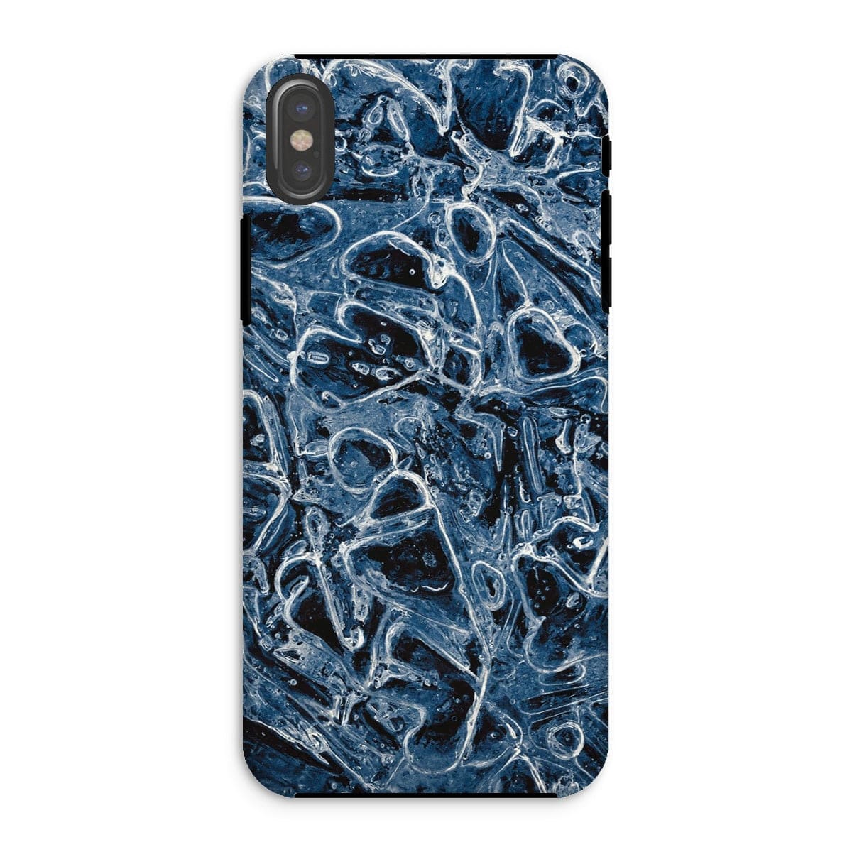 Casezest Mobile Phone Case for iPhone XS / Matte Ice Flow Design