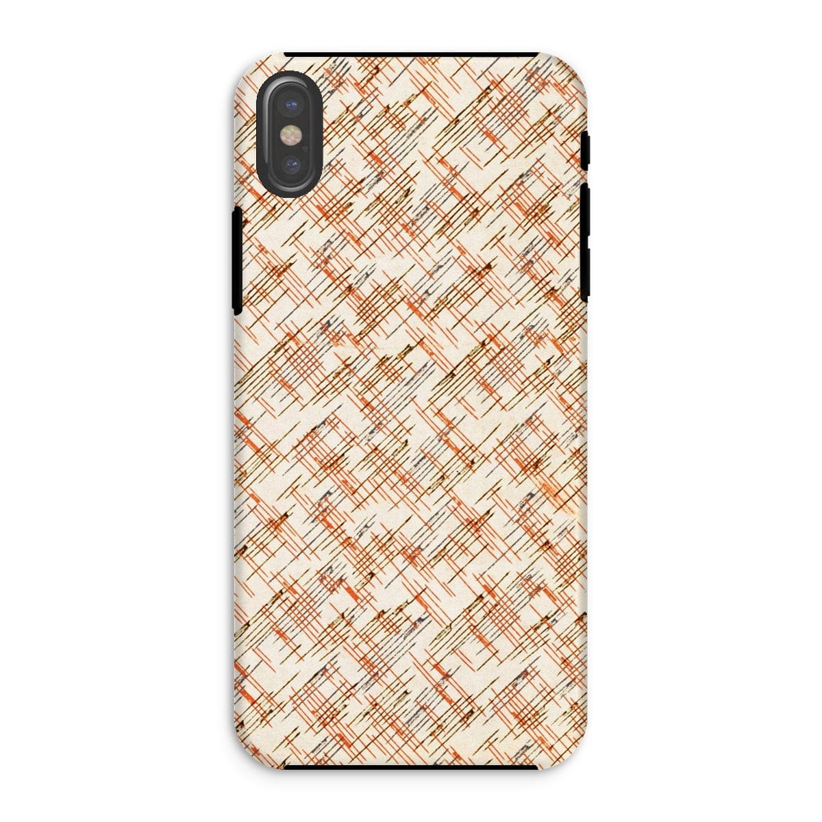 Casezest Mobile Phone Case for iPhone XS / Matte Petri Lines Design