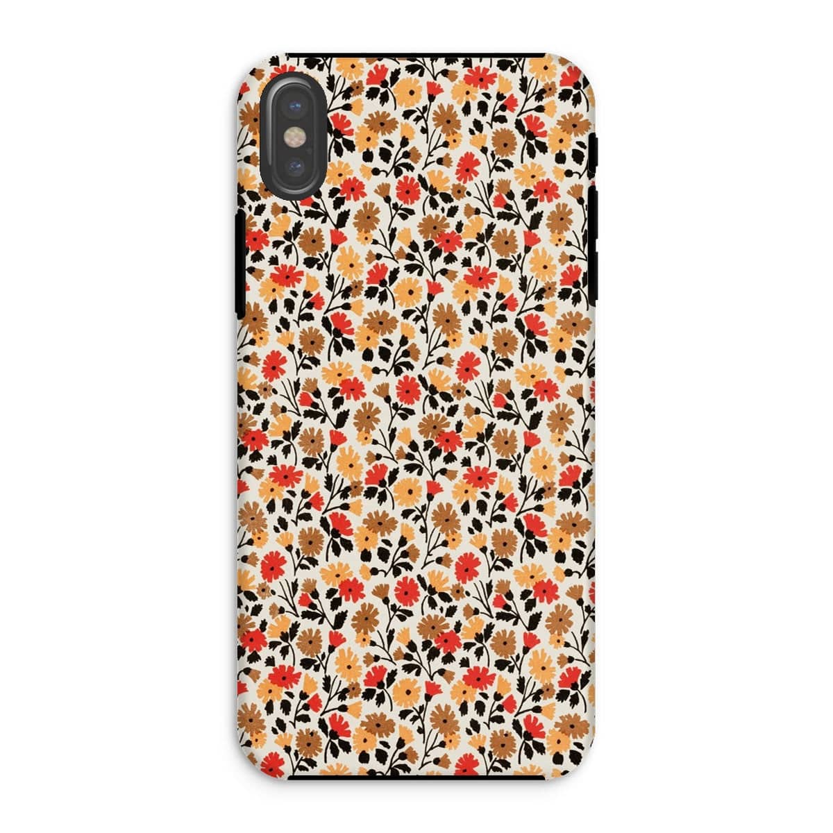 Casezest Mobile Phone Case for iPhone XS / Matte Small Flower Art Design