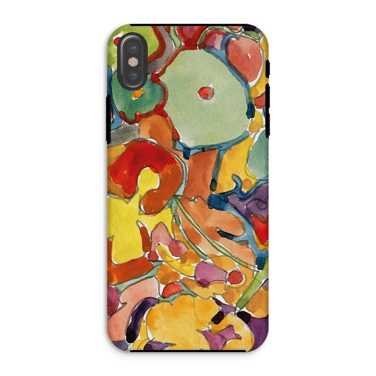 Casezest Mobile Phone Case for iPhone XS / Matte Stolk Flowers Design