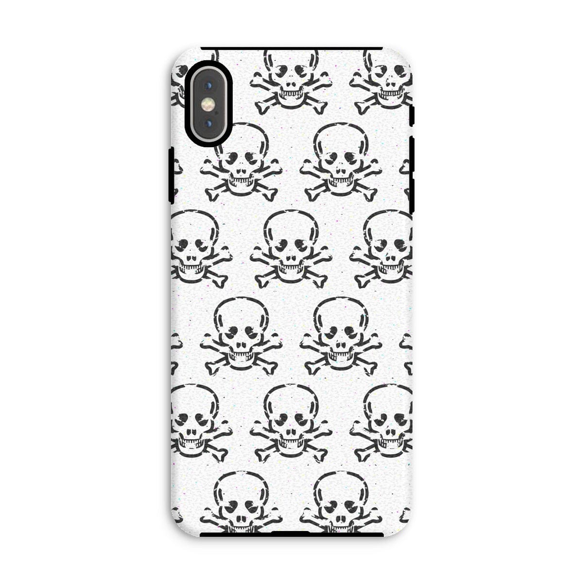 Casezest Mobile Phone Case for iPhone XS Max / Matte Halftone Skull Design