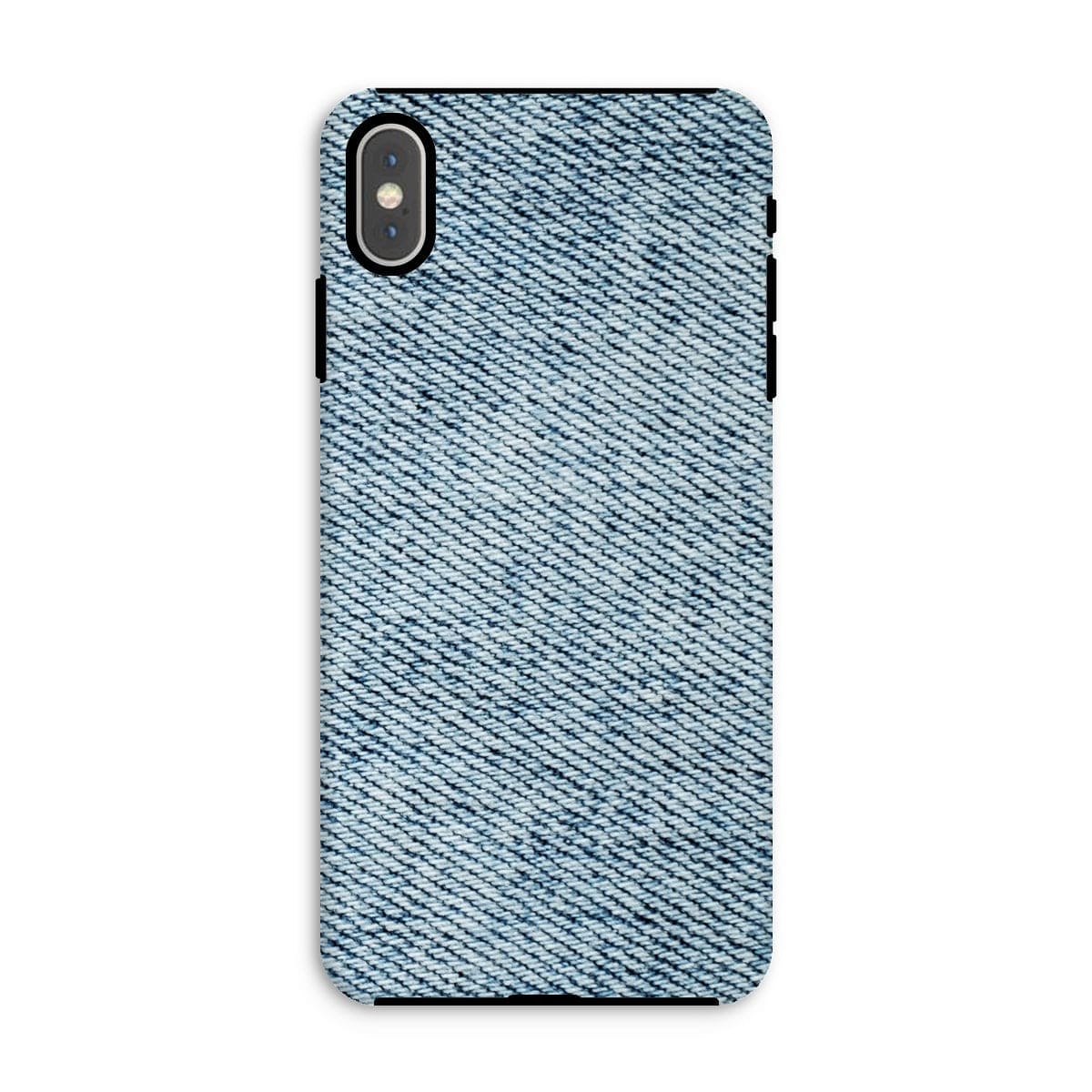 Casezest Mobile Phone Case for iPhone XS Max / Matte Light Blue Denim Design