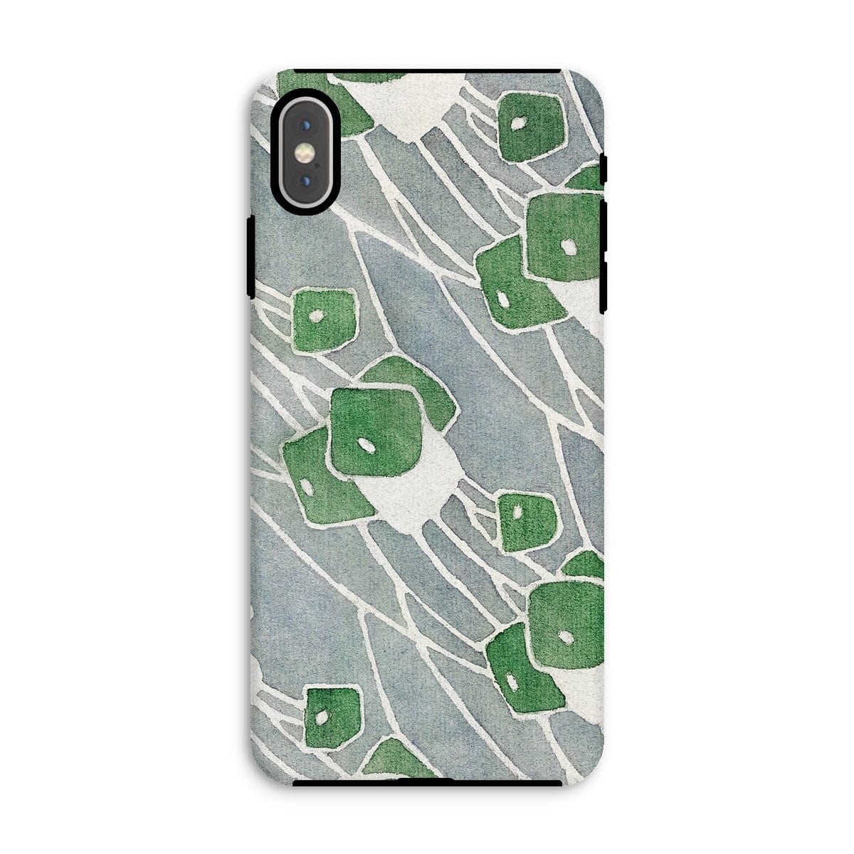 Casezest Mobile Phone Case for iPhone XS Max / Matte Overbeck Green Geometric Design