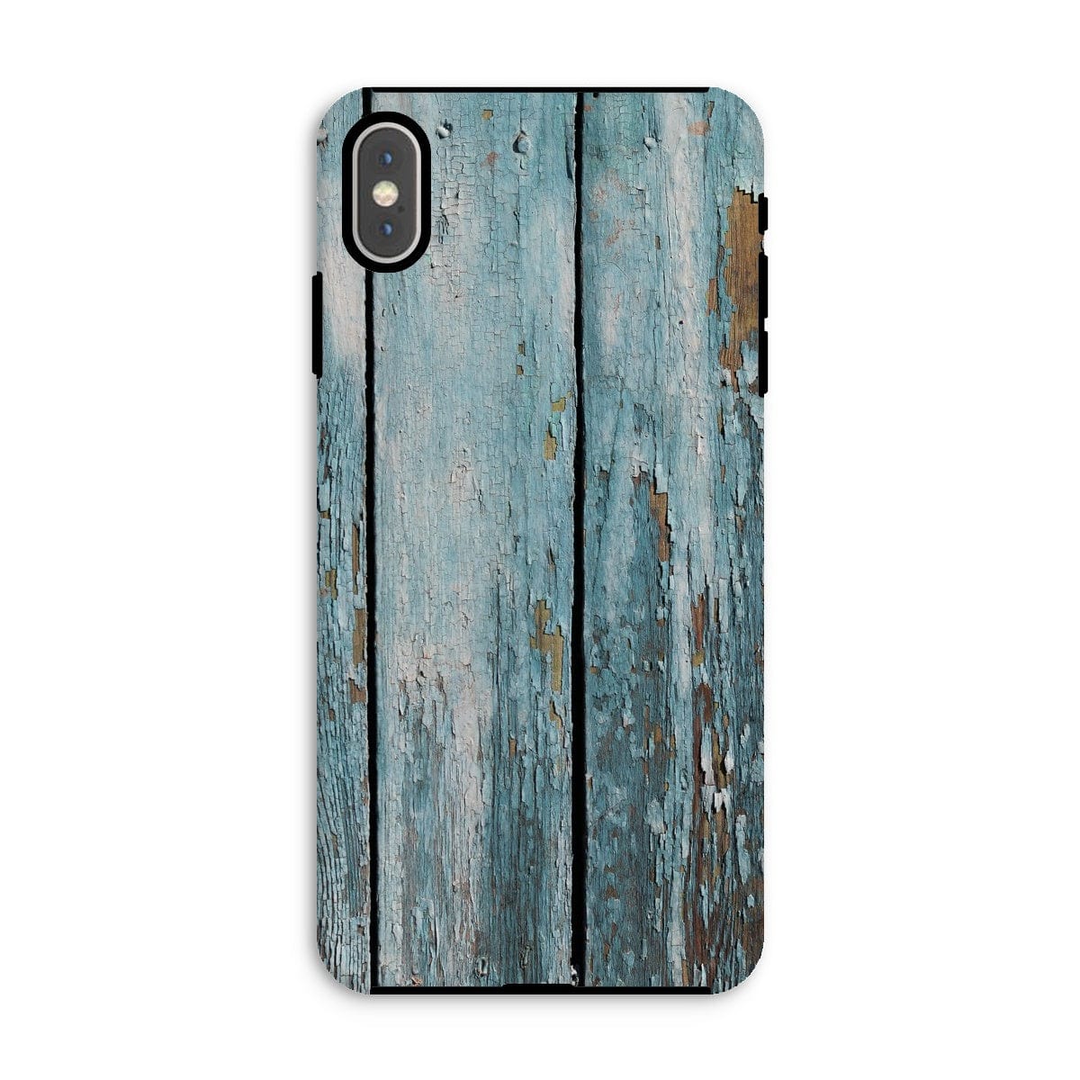 Casezest Mobile Phone Case for iPhone XS Max / Matte Peeling Blue Planks Design