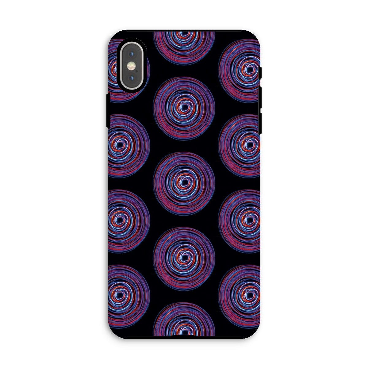 Casezest Mobile Phone Case for iPhone XS Max / Matte Purple Pink Circle Design