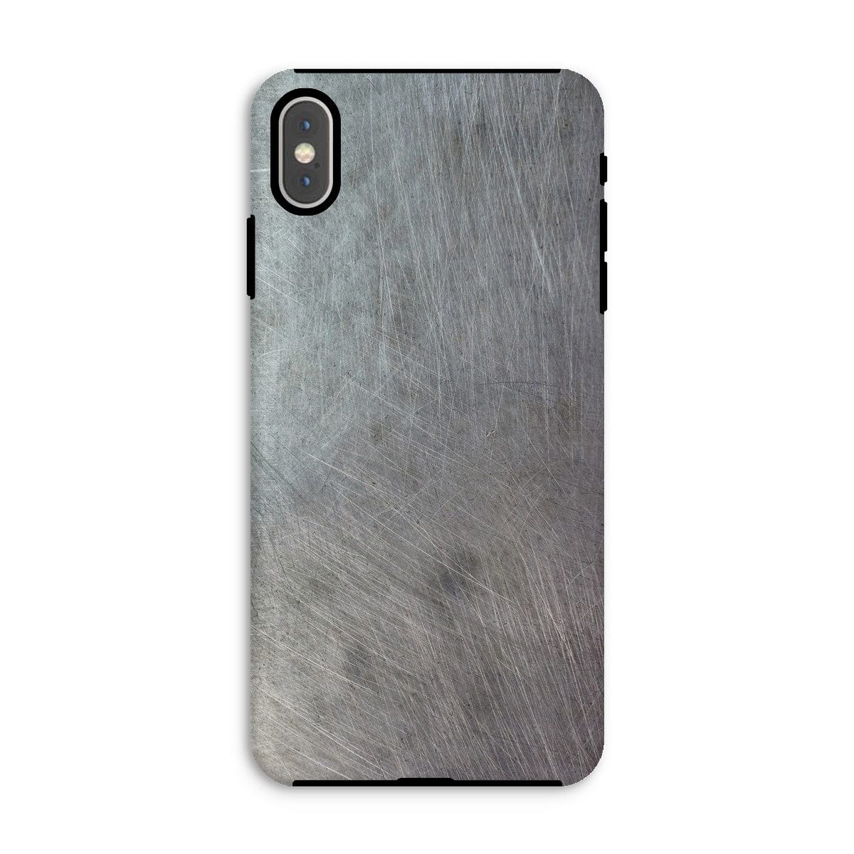 Casezest Mobile Phone Case for iPhone XS Max / Matte Scratched Metal Design