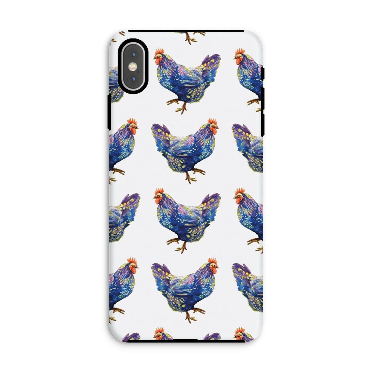 Casezest Mobile Phone Case for iPhone XS Max / Matte Strutting Blue Chicken Design