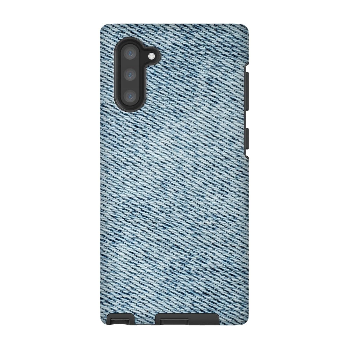 Casezest Mobile Phone Case for Samsung Galaxy Note 10 / Matte Light Blue Denim Design