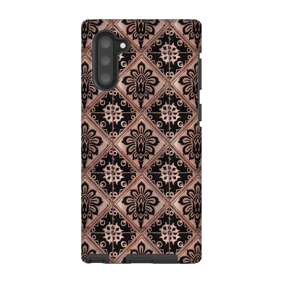 Casezest Mobile Phone Case for Samsung Galaxy Note 10 / Matte Old Diamond Flower Tile Design