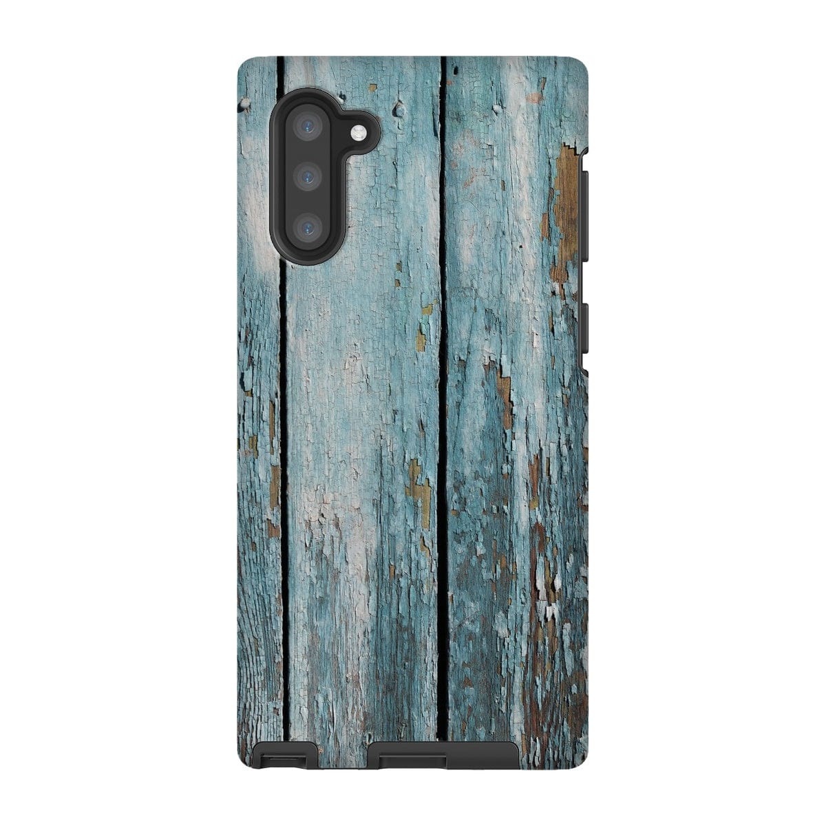 Casezest Mobile Phone Case for Samsung Galaxy Note 10 / Matte Peeling Blue Planks Design