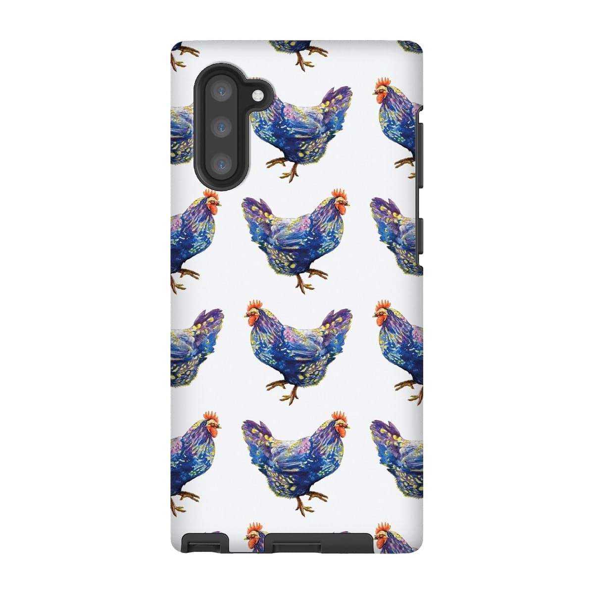 Casezest Mobile Phone Case for Samsung Galaxy Note 10 / Matte Strutting Blue Chicken Design