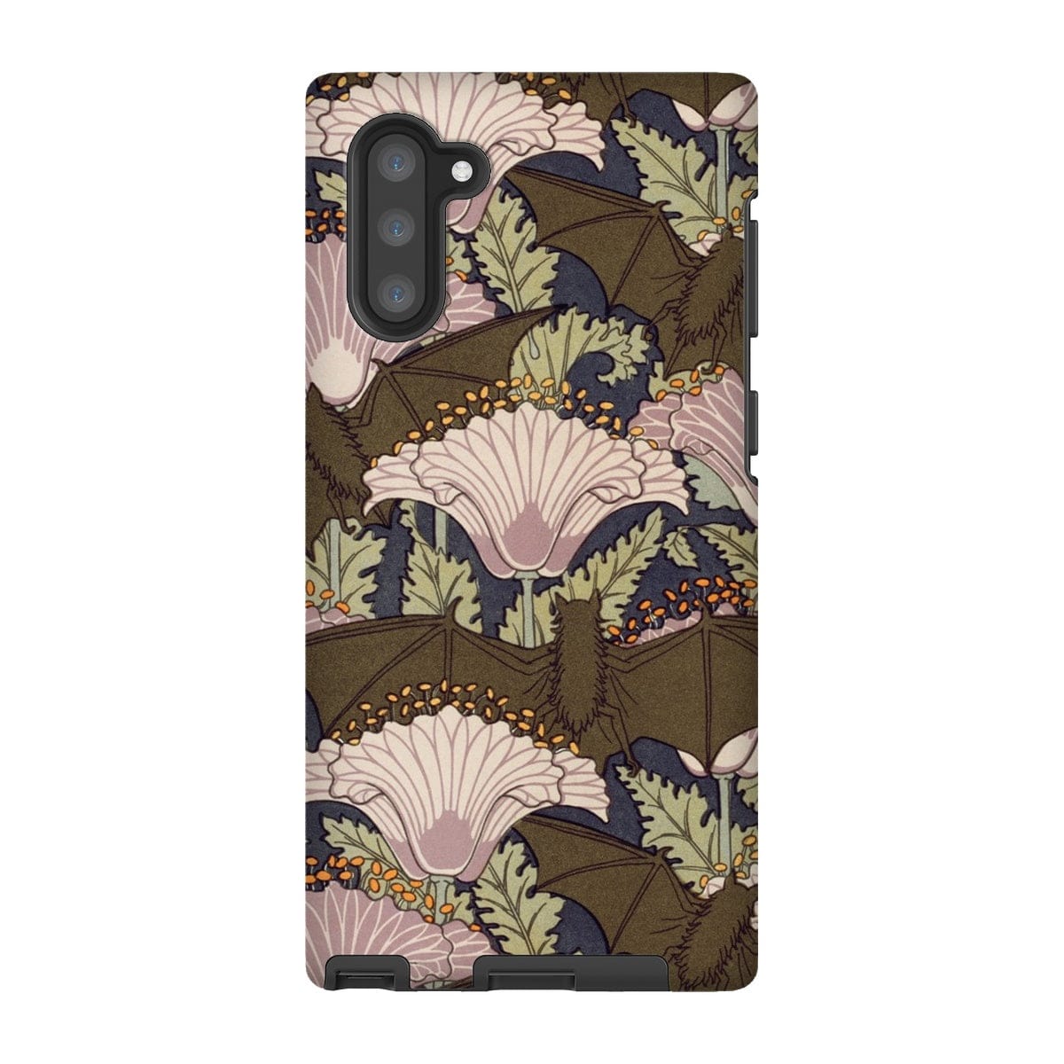 Casezest Mobile Phone Case for Samsung Galaxy Note 10 / Matte Verneuil Bats and Poppies Design