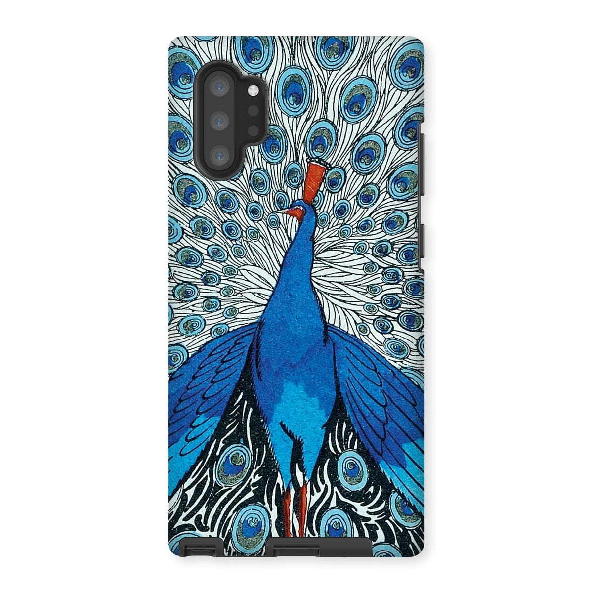 Casezest Mobile Phone Case for Samsung Galaxy Note 10P / Matte Fancy Peacock Design