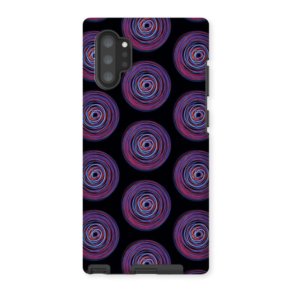 Casezest Mobile Phone Case for Samsung Galaxy Note 10P / Matte Purple Pink Circle Design